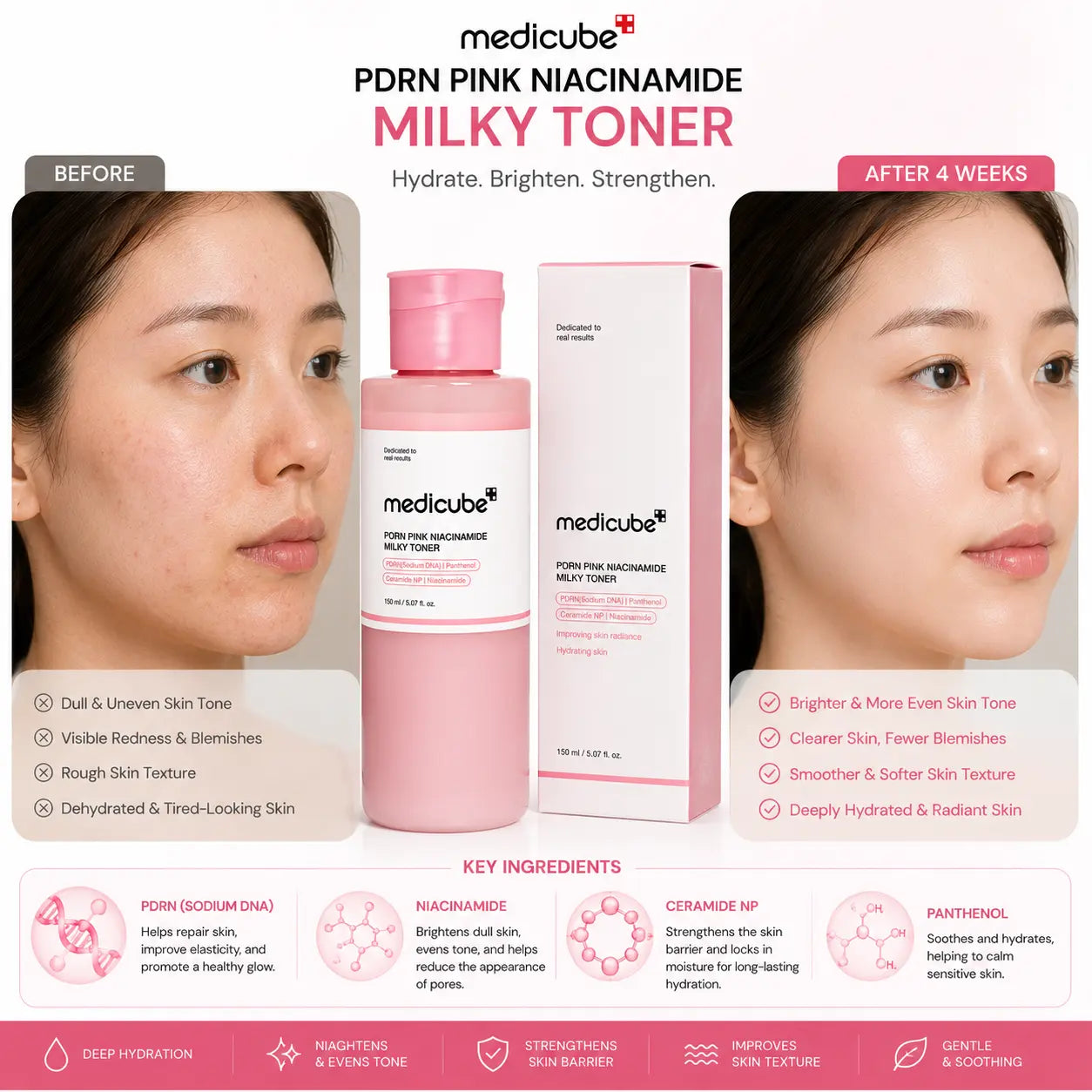 Medicube PDRN Pink Niacinamide Milky Toner