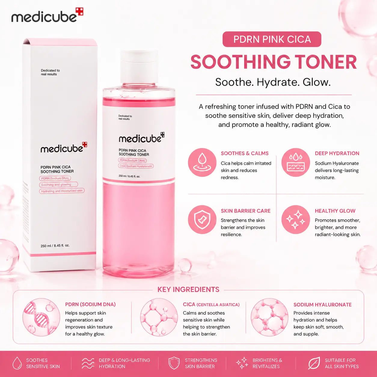 Medicube PDRN Pink Cica Soothing Toner