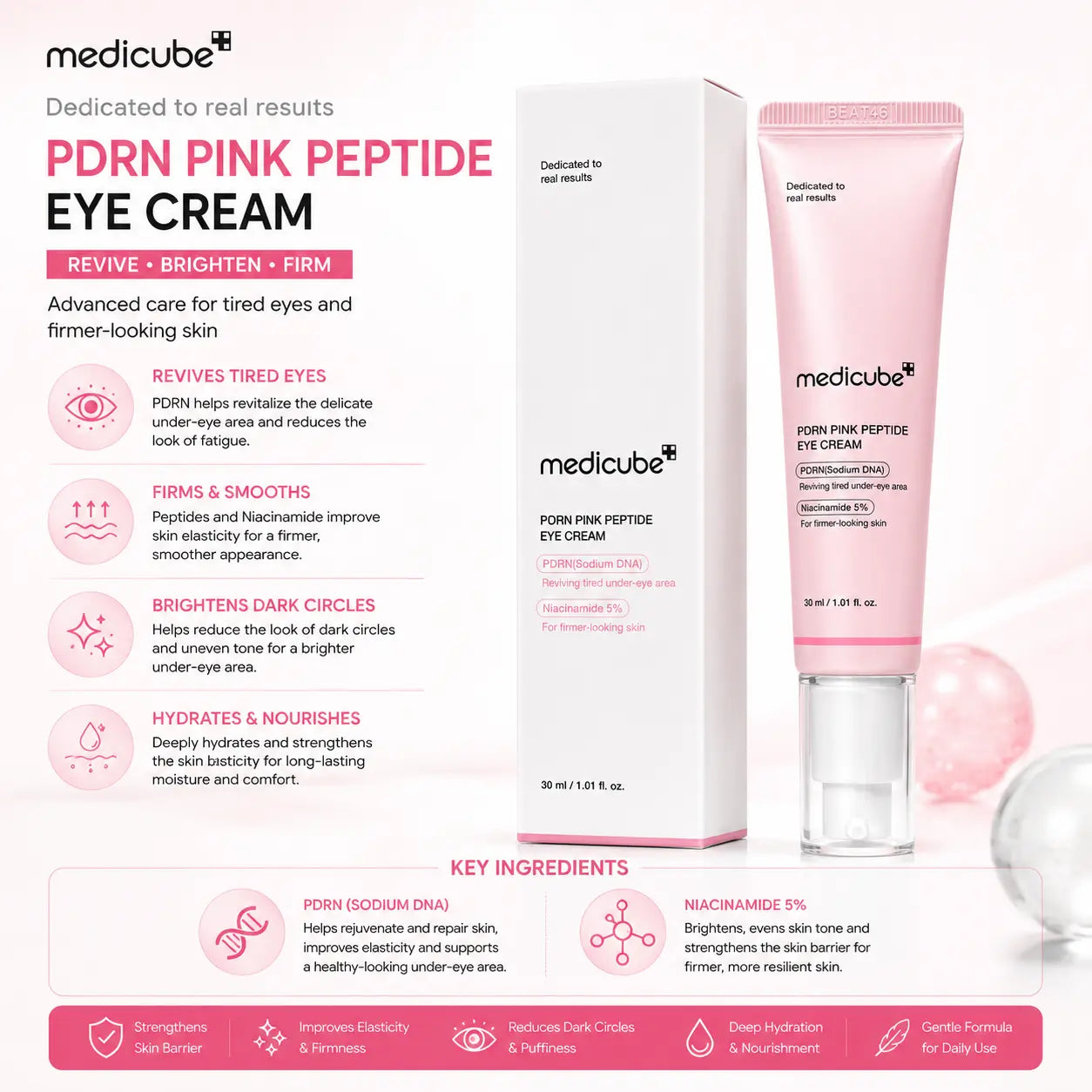 Medicube PDRN Pink Peptide Eye Cream