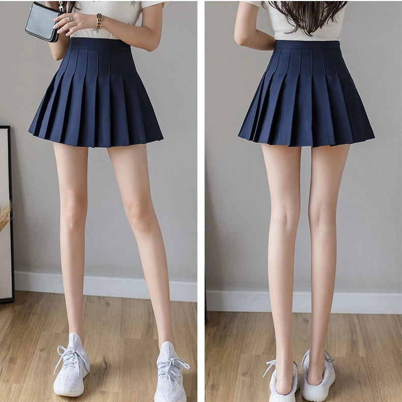 Pleated Plaid Mini Skirt - Preppy Japanese School Uniform