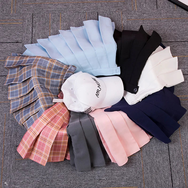 Pleated Plaid Mini Skirt - Preppy Japanese School Uniform