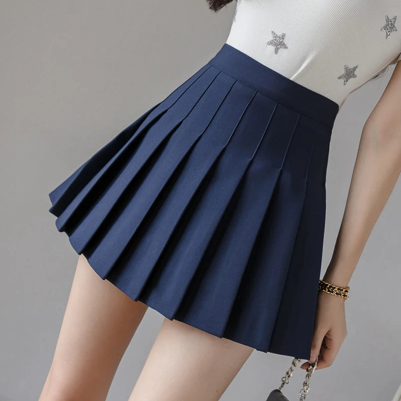 Pleated Plaid Mini Skirt - Preppy Japanese School Uniform