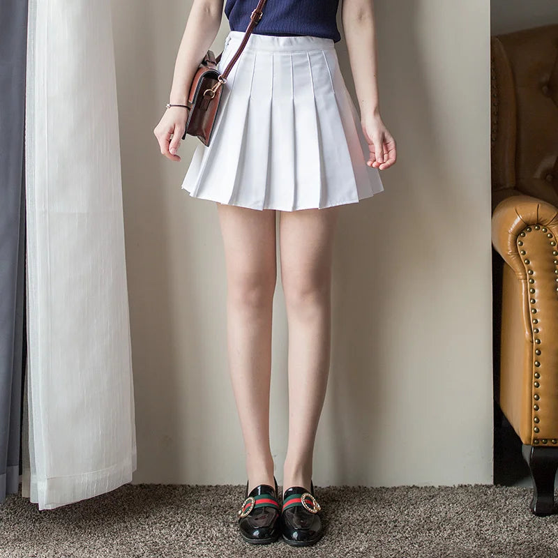 Pleated Plaid Mini Skirt - Preppy Japanese School Uniform