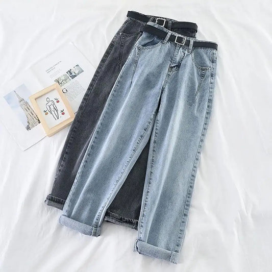 SANWOOD - Loose-fit high-waist jeans