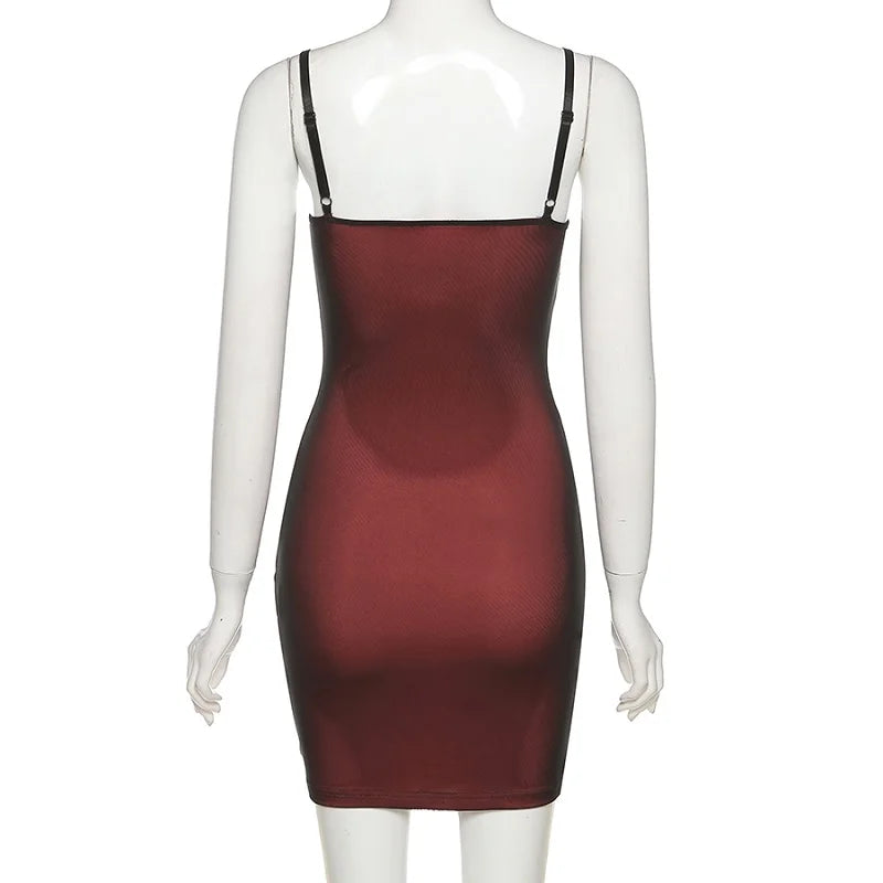 Double layer mesh bandage dress