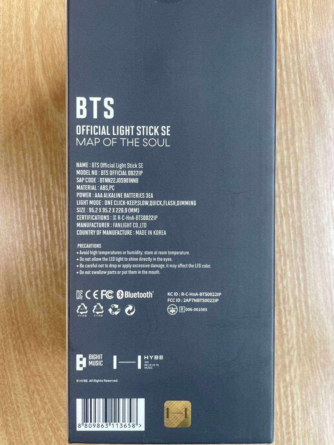 BTS OFFICIAL LIGHT STICK MAP OF THE SOUL Special Edition - COKODIVE