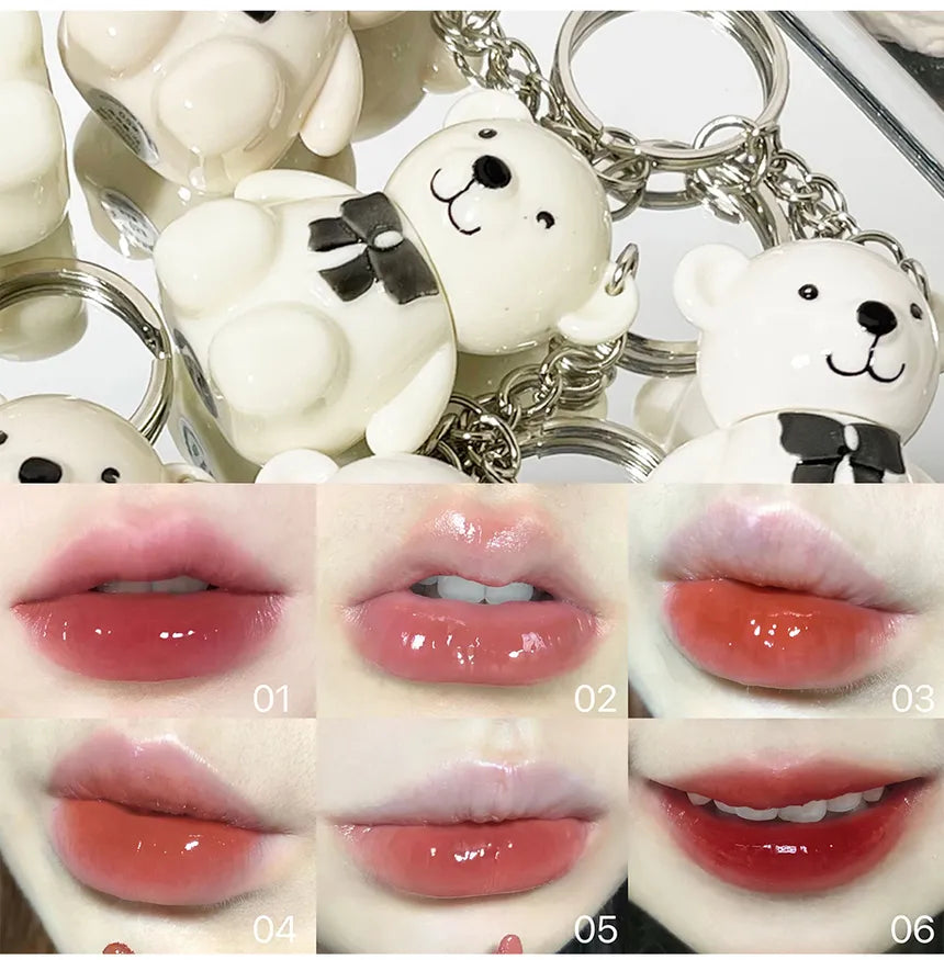 Art Value - Bear Keyring Mirror Lip Gloss