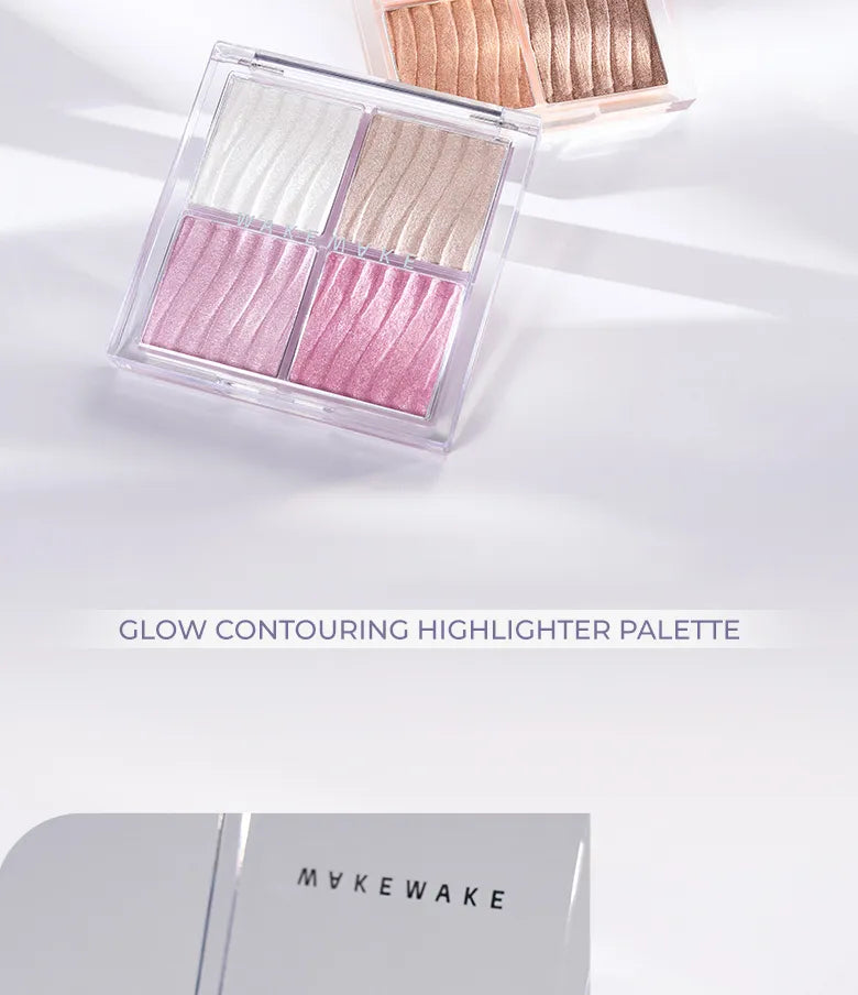 WAKEMAKE - Glow Contouring Highlighter Palette