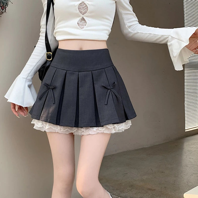 High-Waist Pleated Skirt 