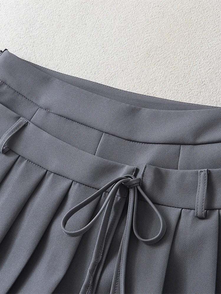 Chu Sau - Sweet Pleated Mini Skirt 