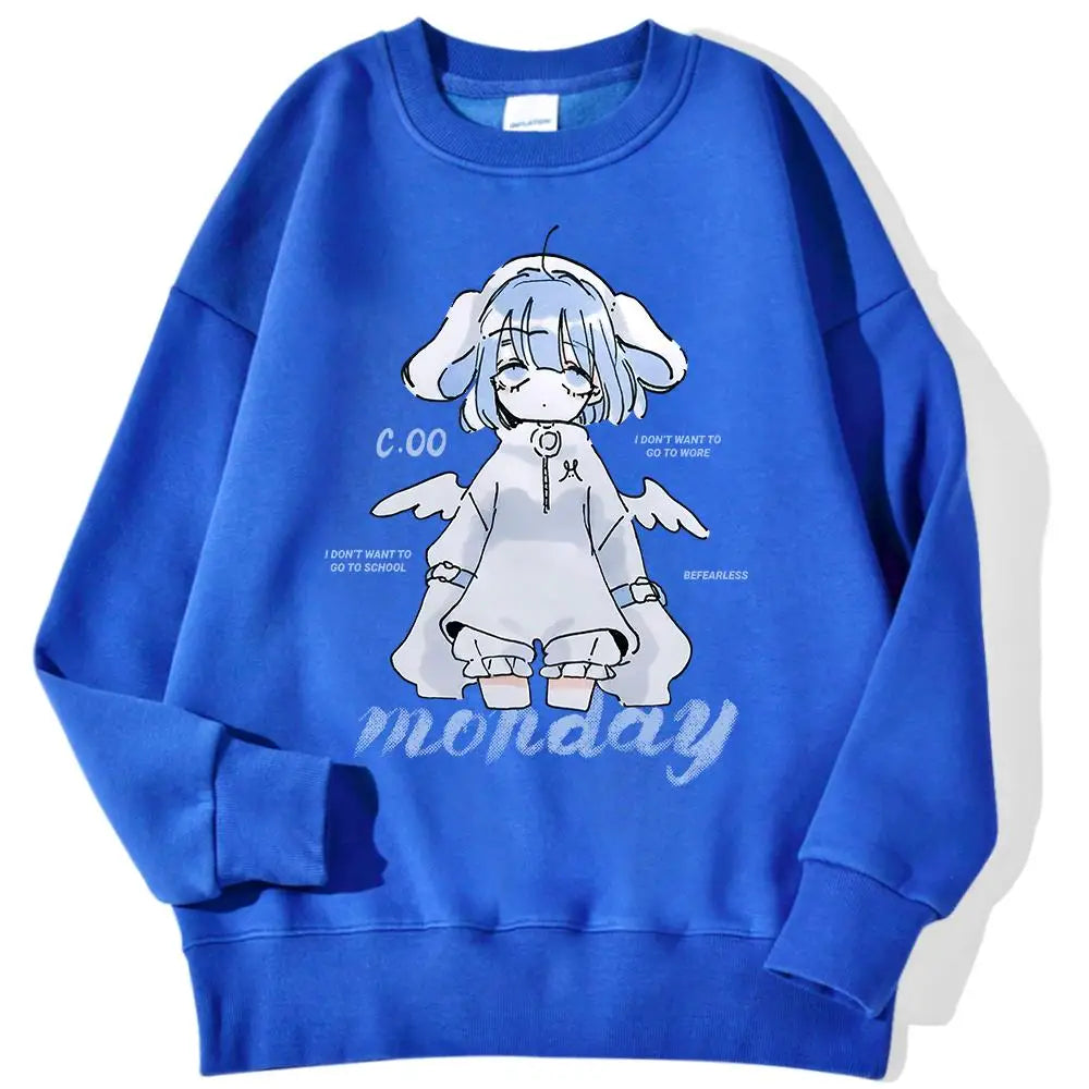 Anime Girl Design Sweatshirt 