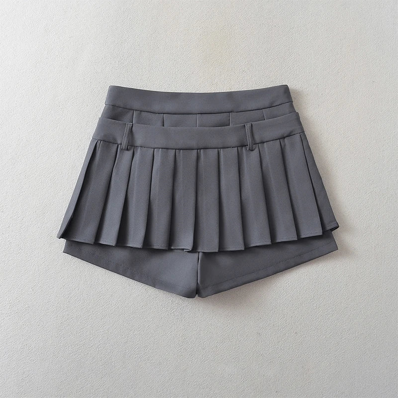 Chu Sau - Sweet Pleated Mini Skirt 