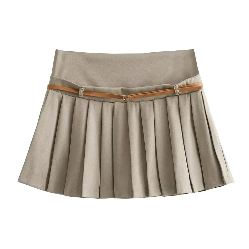 TRAF - Mini Pleated Skirt for Women