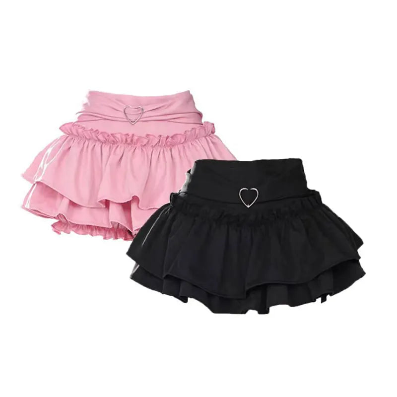 Sweet Bow Cake Skirt - Super Short