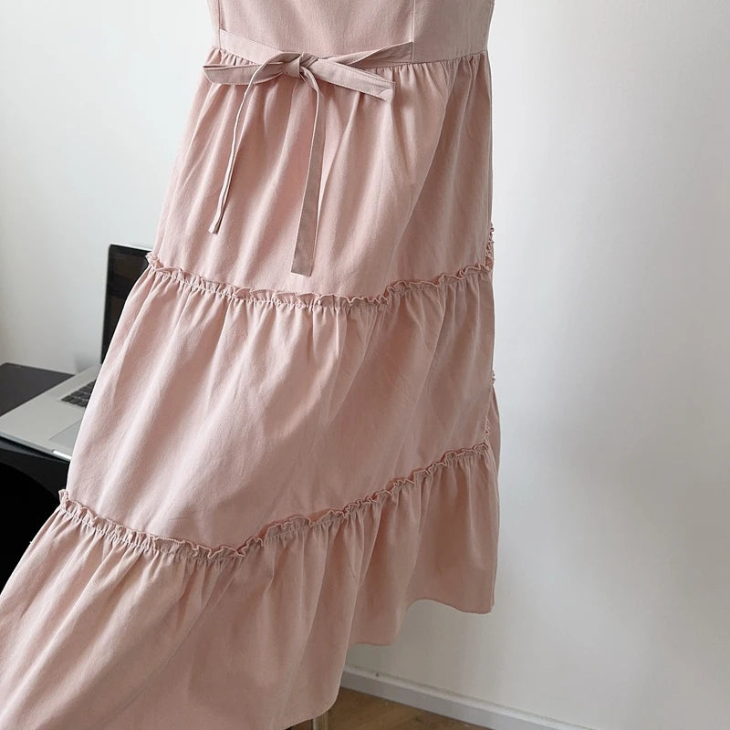 Pink Spaghetti Strap Dress