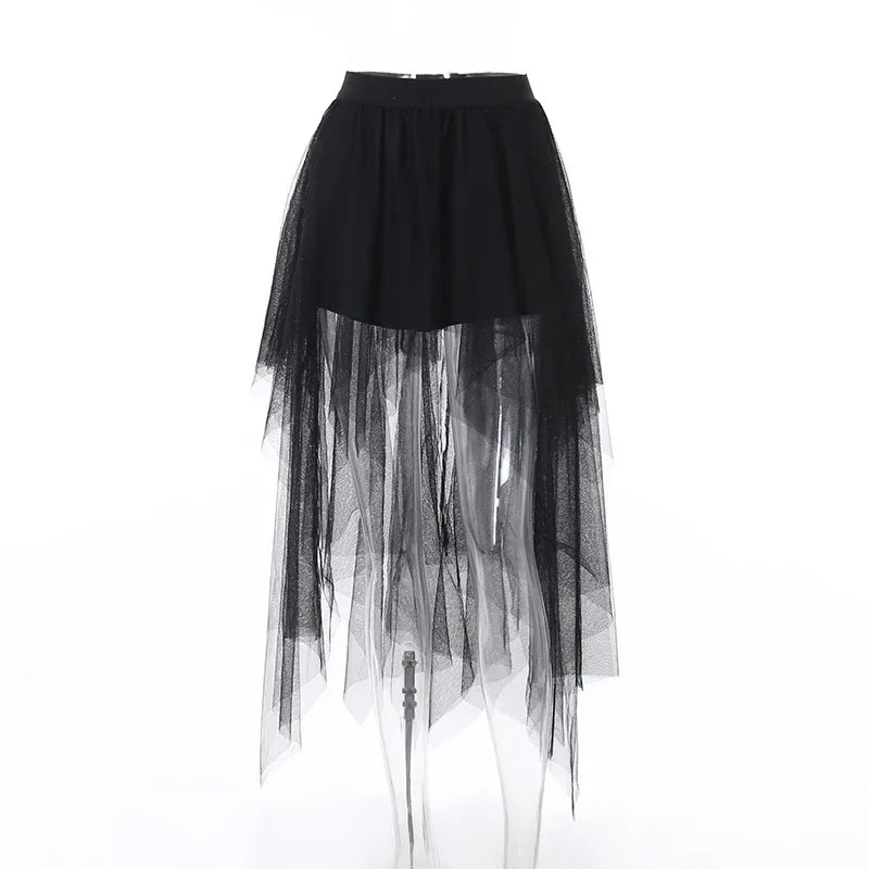 CORLVON - Tulle Midi Skirt 