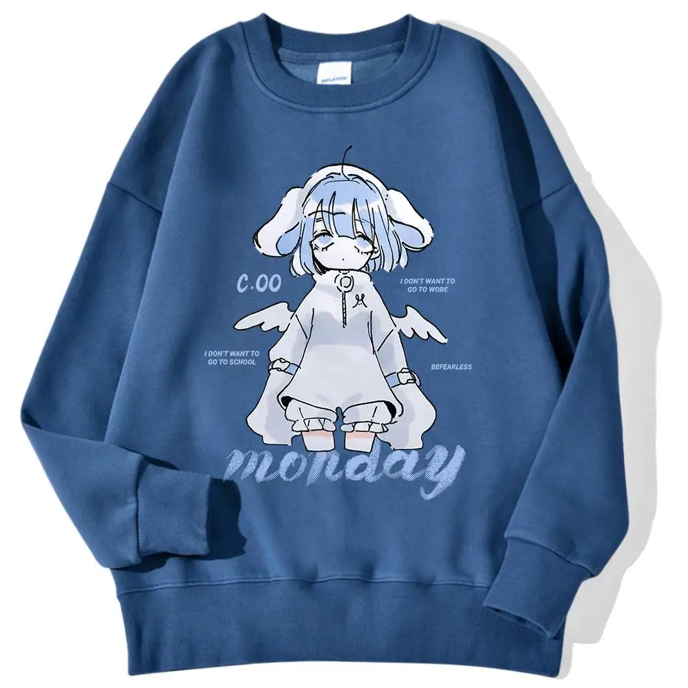 Anime Girl Design Sweatshirt 