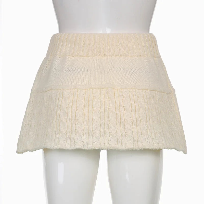 Allukasa - Twist Wool Woven Skirt