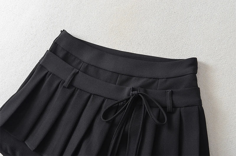 Chu Sau - Sweet Pleated Mini Skirt 