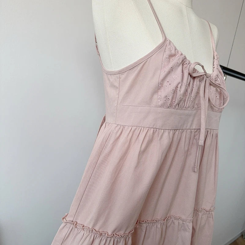 Pink Spaghetti Strap Dress