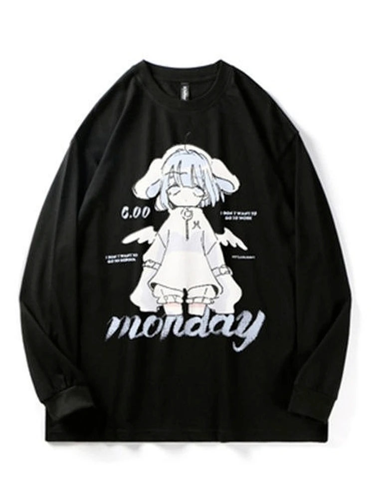 Anime Girl Design Sweatshirt 