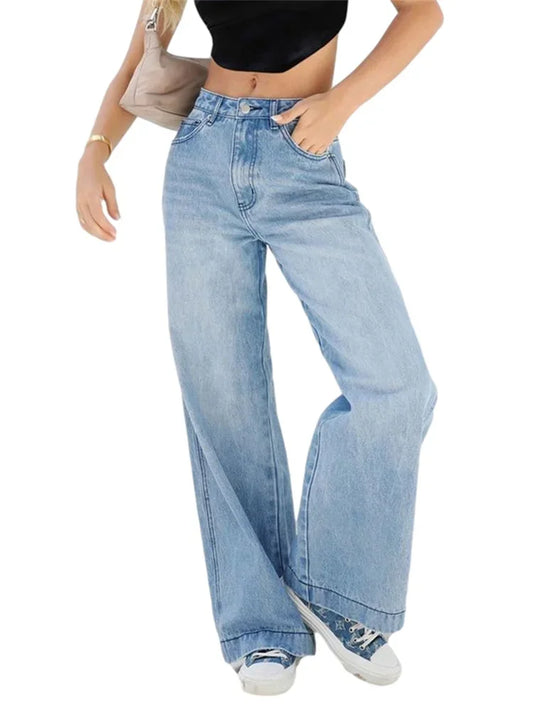 High Waist Wide-Leg Jeans