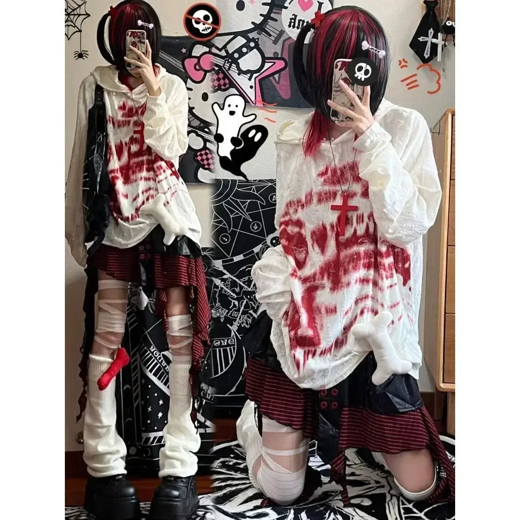 Xgoth - Pearl Button Hoodie 