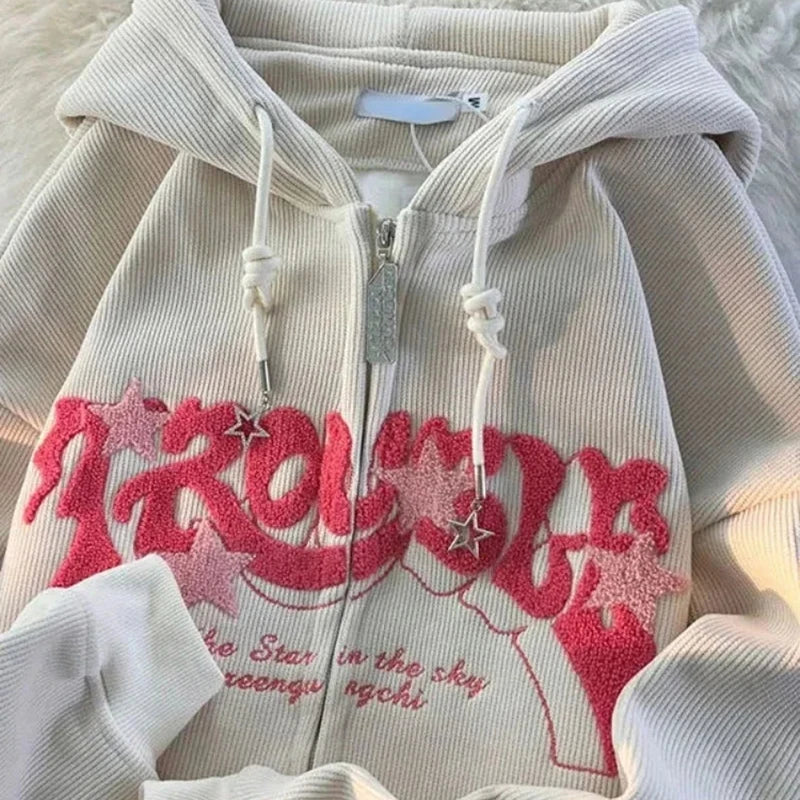 Retro Embroidery Hoodies 