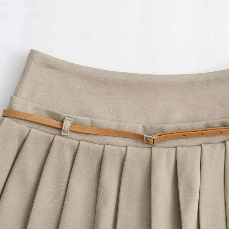 TRAF - Mini Pleated Skirt for Women