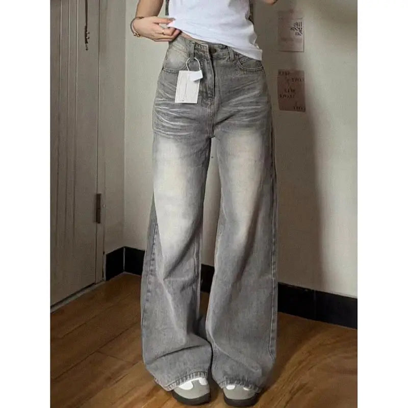 High Street Retro Y2K Baggy Denim Trousers 