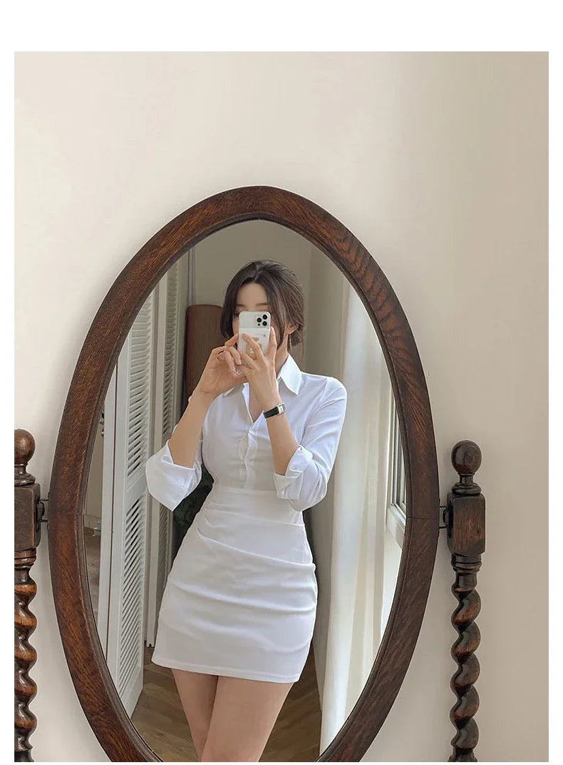 WAITSUN - White Shirt Dress 