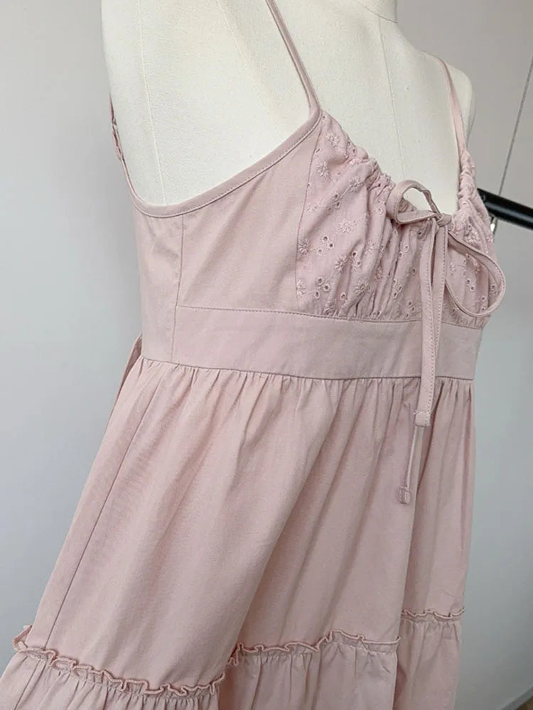 Pink Spaghetti Strap Dress