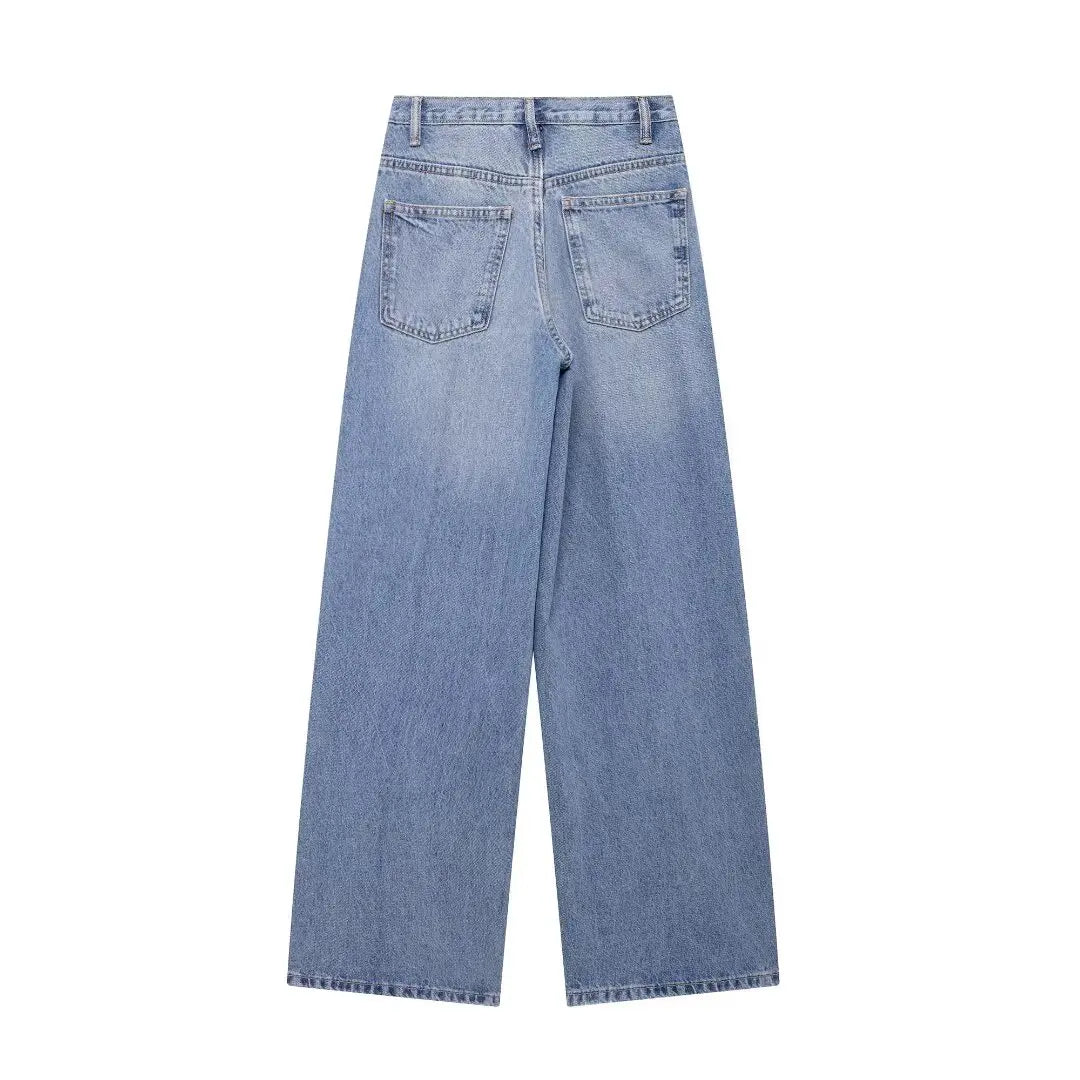 TRAF - Wide-Leg Denim Jeans