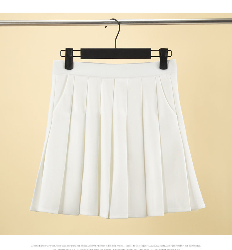 Pleated Skirt with Pockets 