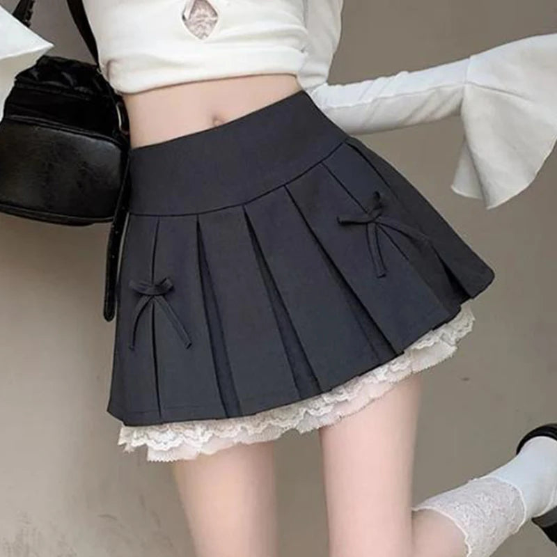 High-Waist Pleated Skirt 