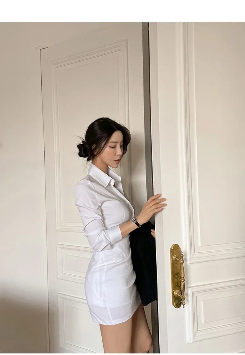 WAITSUN - White Shirt Dress 