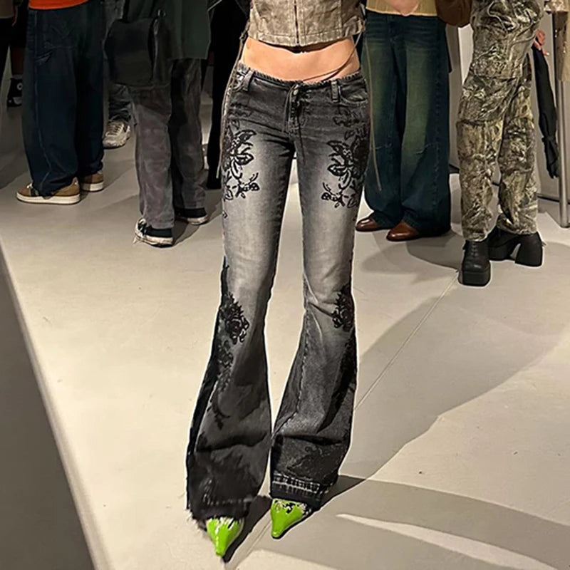 CIBBAR - Y2K Flare Jeans