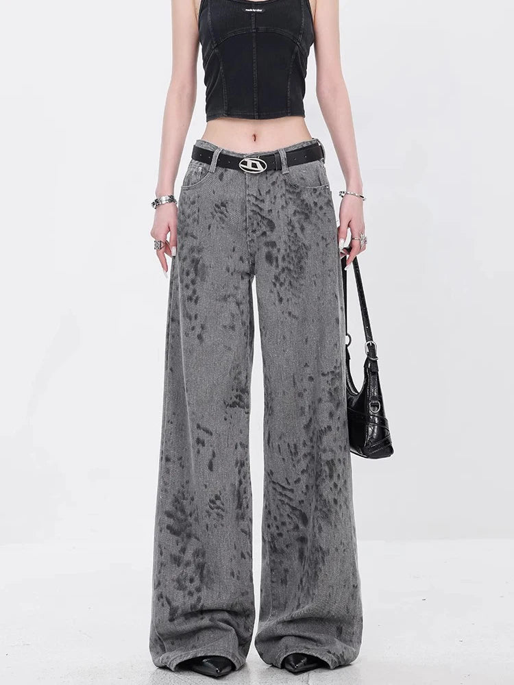 Y2K Jeans - High-Waisted Baggy Wide-Leg Pants