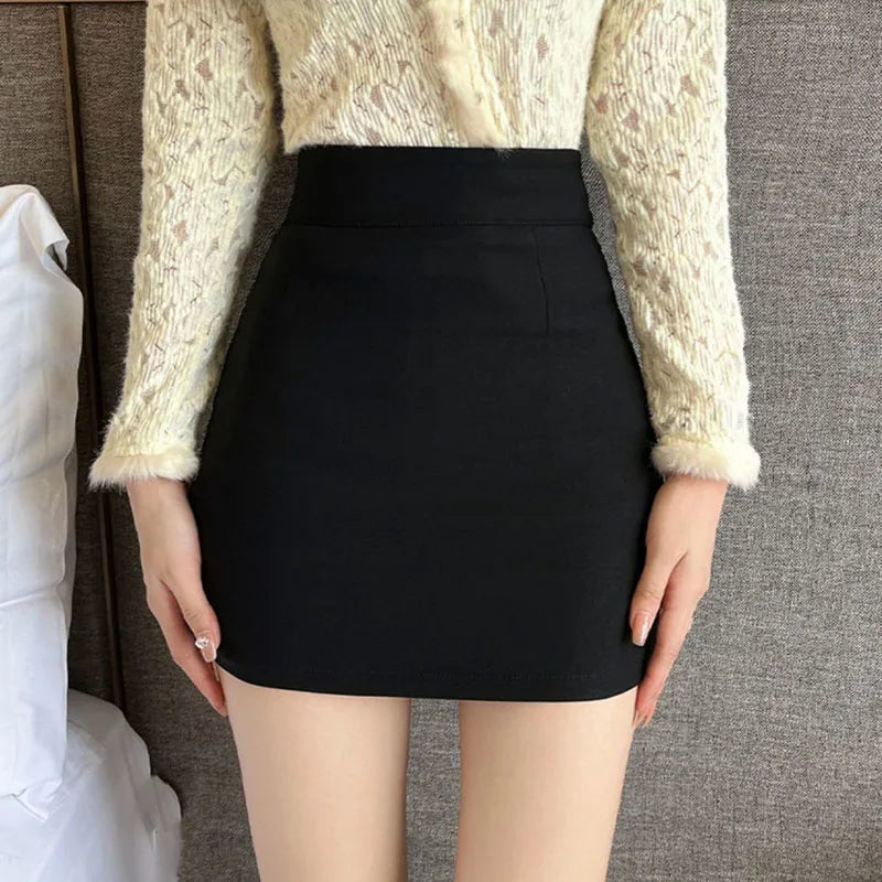 High-Waist Tight Mini Skirt