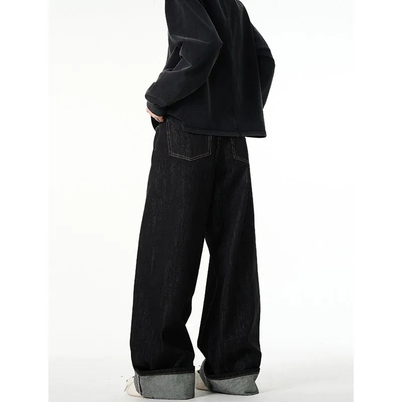 Black Gothic Baggy Jeans