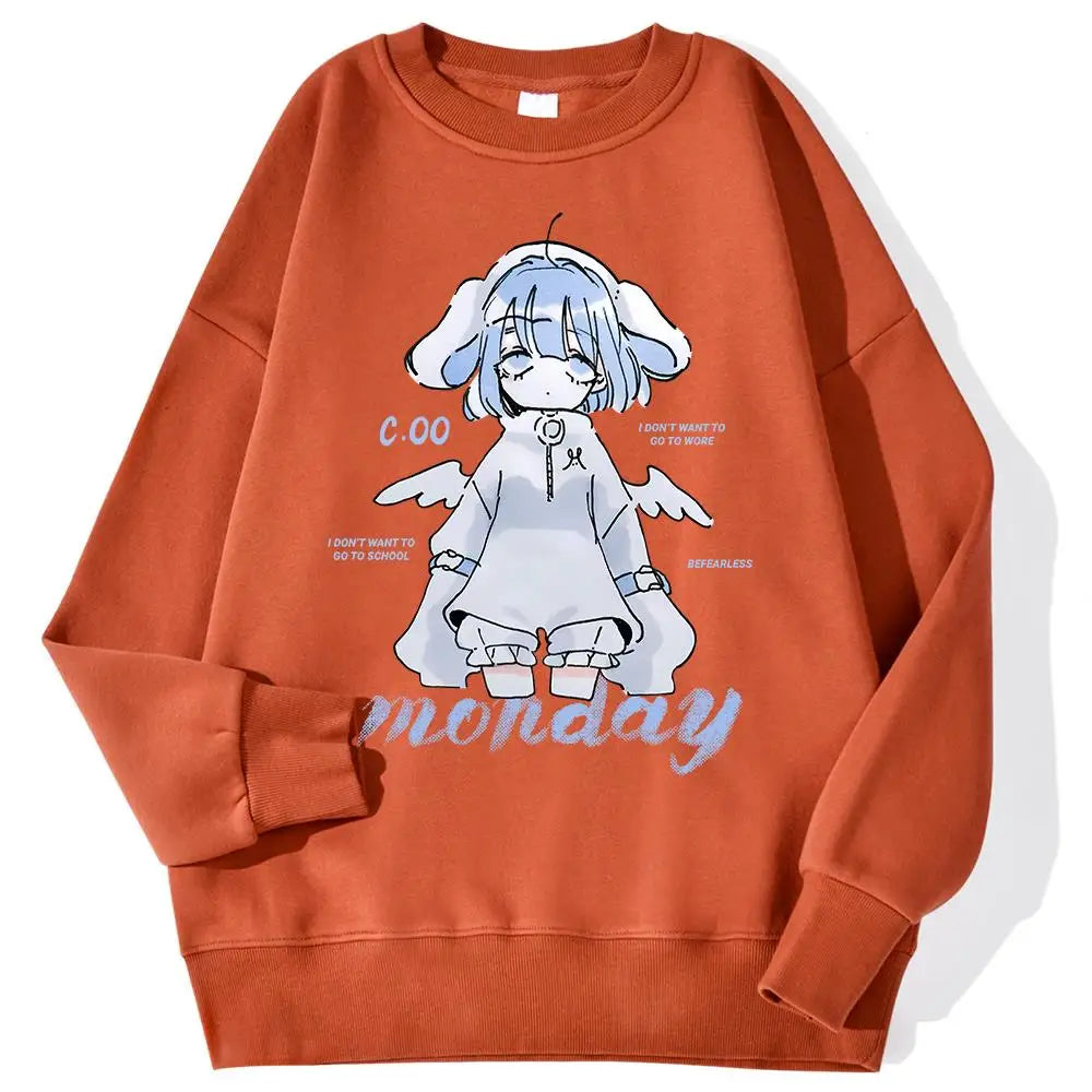 Anime Girl Design Sweatshirt 