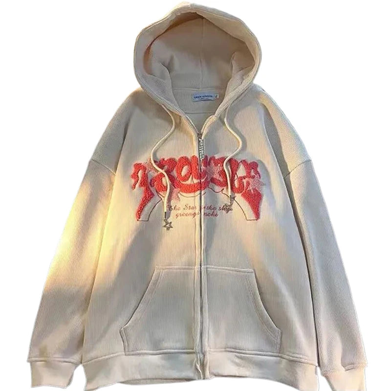 Retro Embroidery Hoodies 