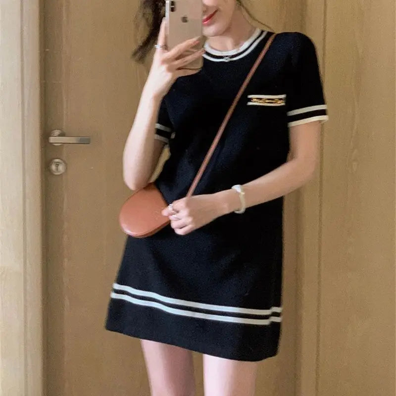 Elegant Knitted Mini Dress