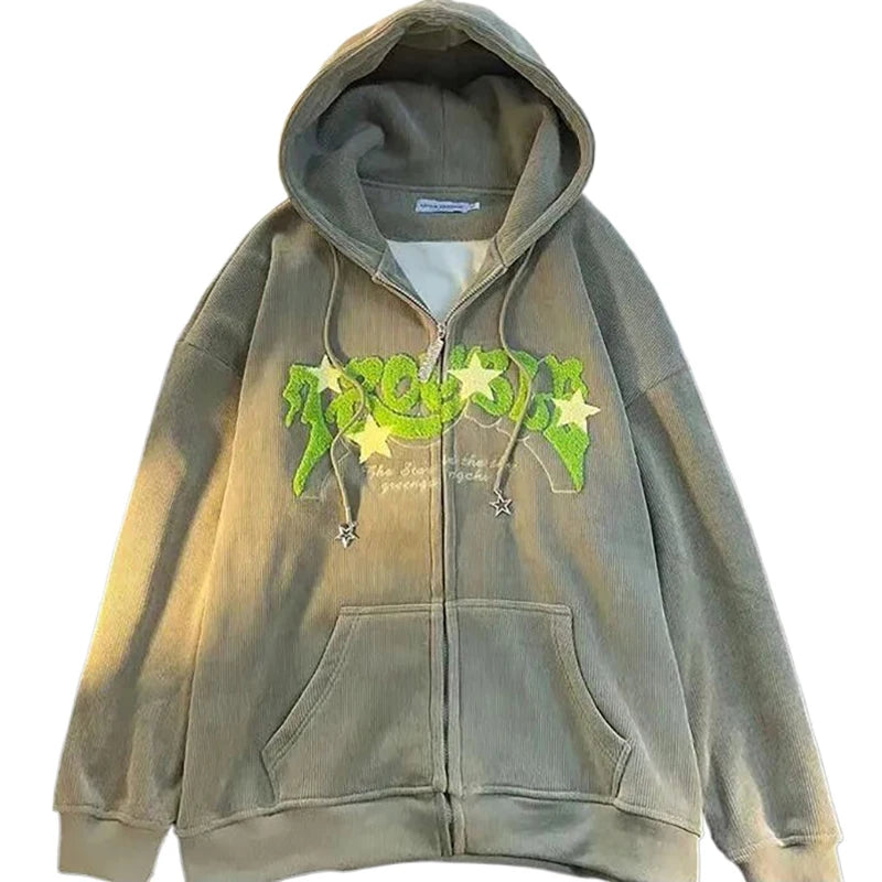 Retro Embroidery Hoodies 