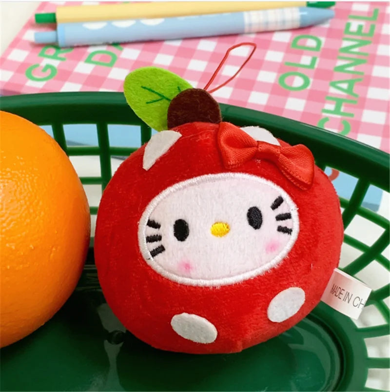 Hello Kitty Apple Head Keyring