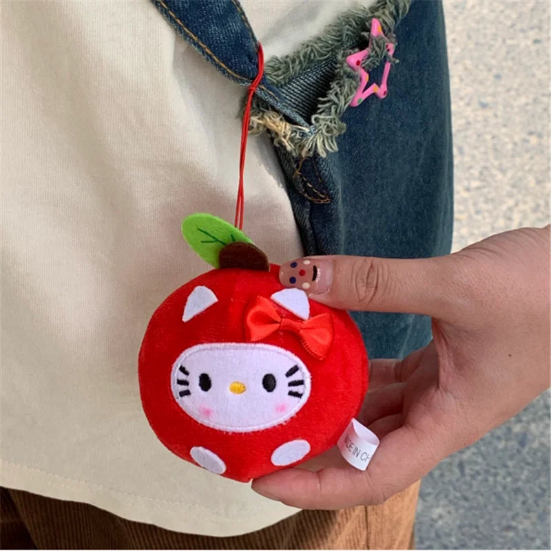 Hello Kitty Apple Head Keyring