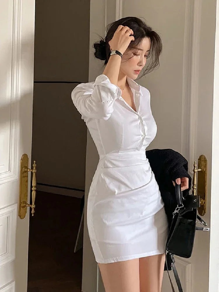 WAITSUN - White Shirt Dress 