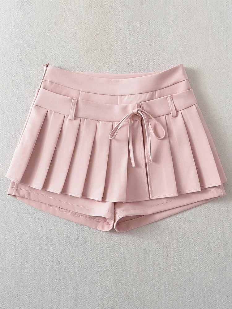 Chu Sau - Sweet Pleated Mini Skirt 