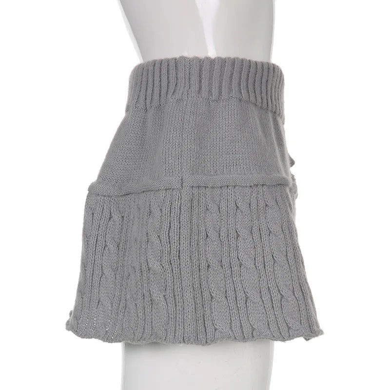 Allukasa - Twist Wool Woven Skirt