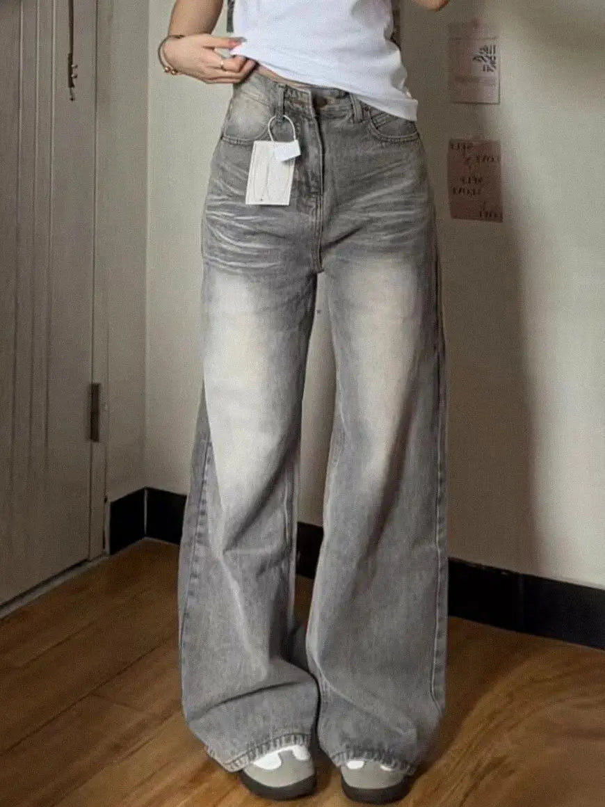 High Street Retro Y2K Baggy Denim Trousers 